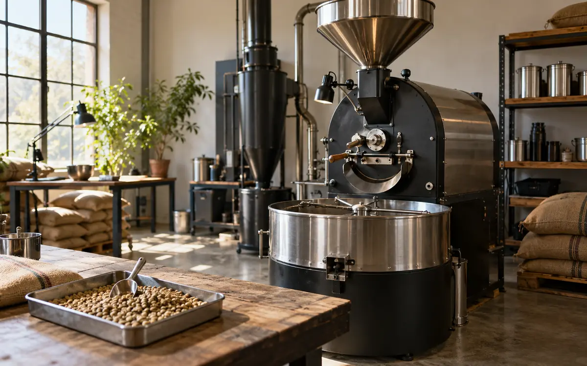 Equipment for staged coffee production