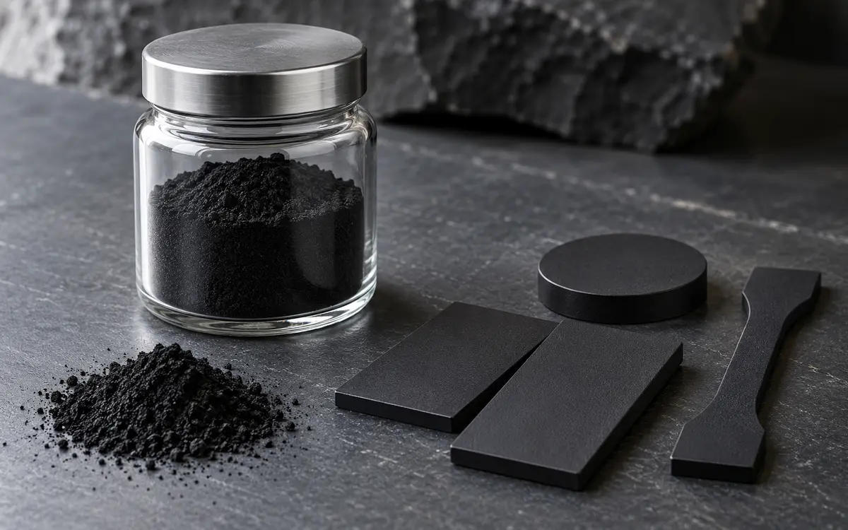 Carbon material samples awaiting application assessment