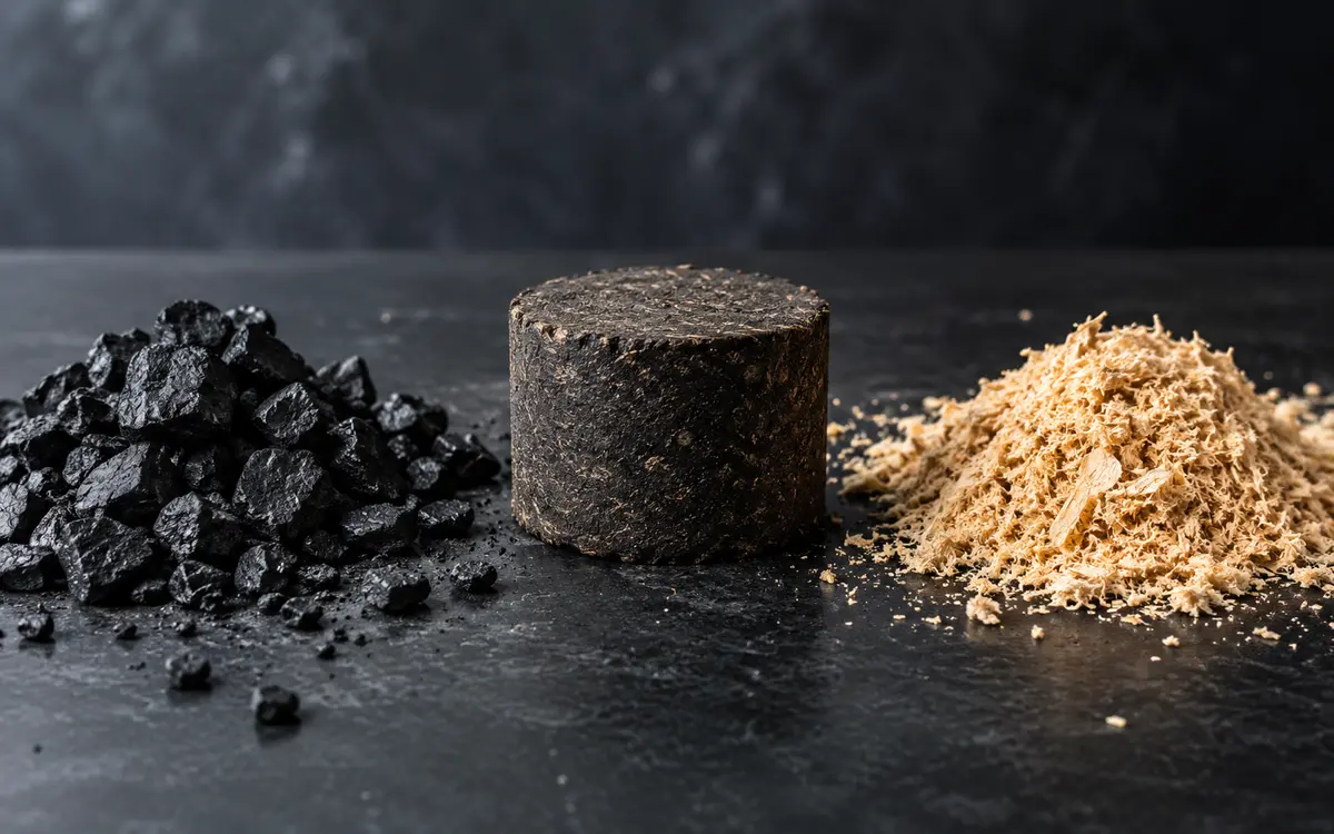 Coal and sawdust for composite fuel research