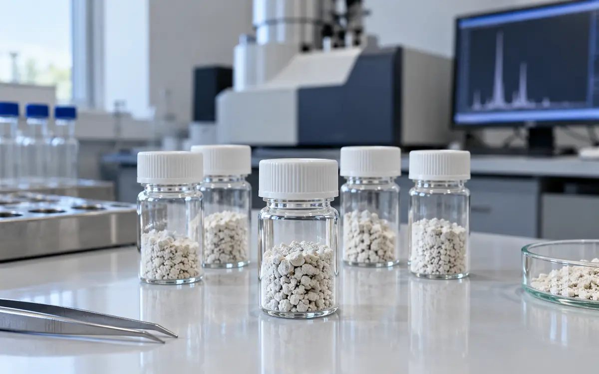 Material samples for sorption research