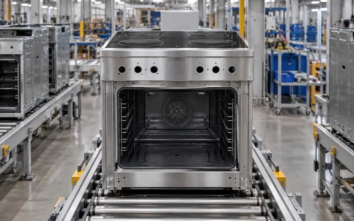 Manufacturing components for cooking appliances