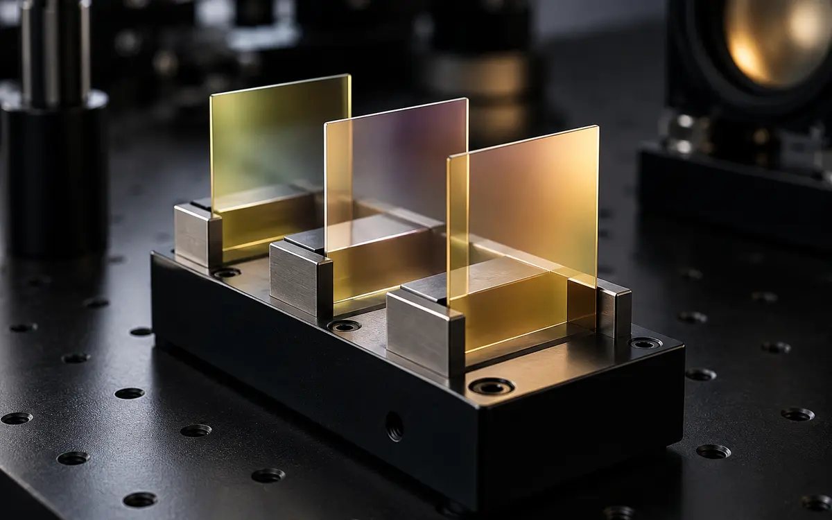 Coated glass samples for electrode research