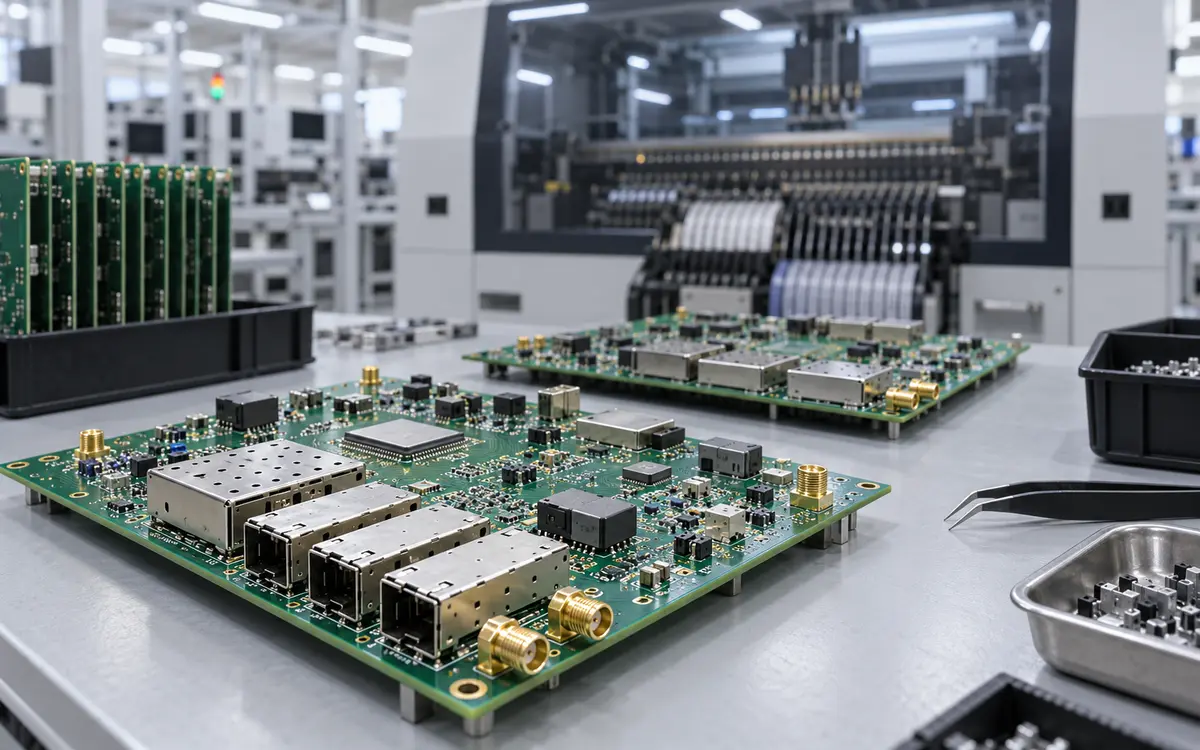Assembly of telecom circuit boards