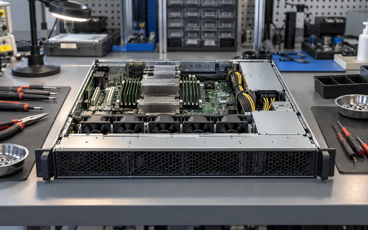 Assembly of data center hardware
