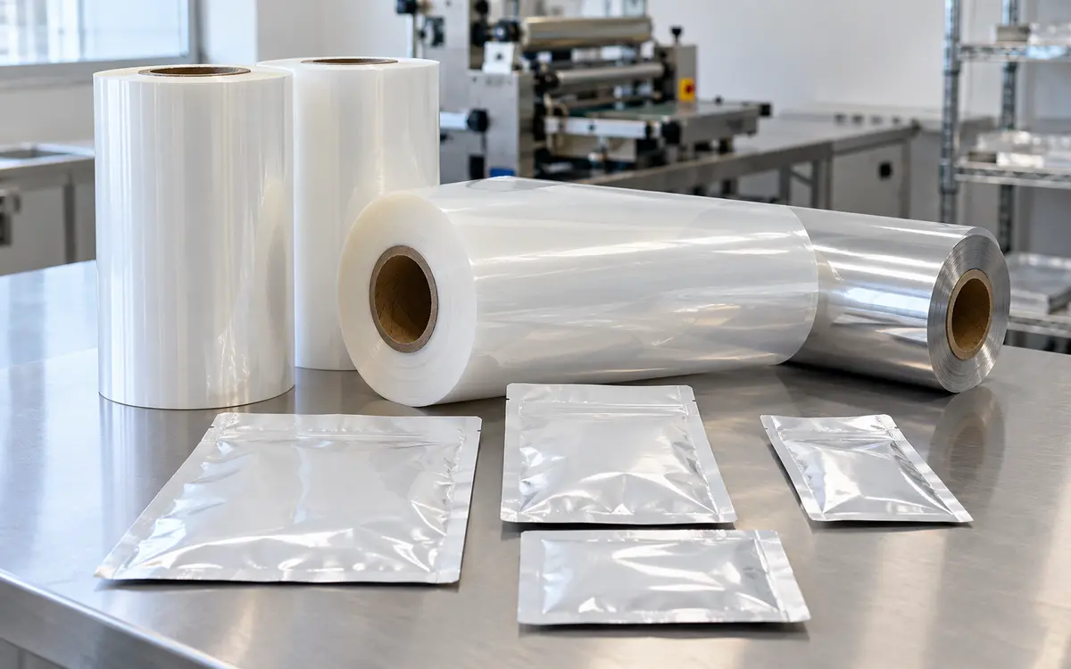 Flexible packaging materials and production