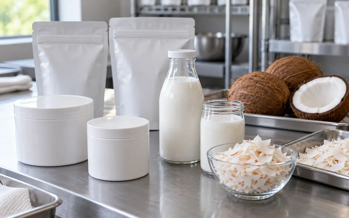 Processed coconut products for export