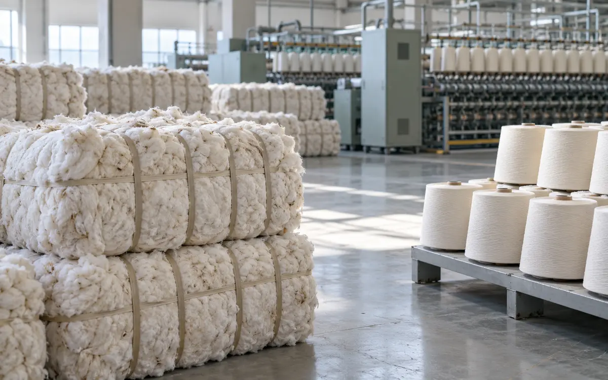 Cotton materials for textile processing
