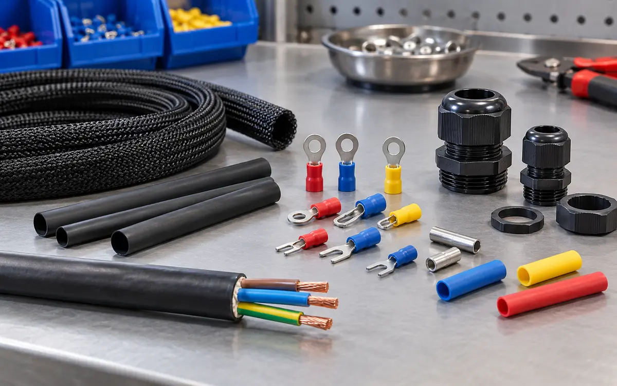 Components for cable accessory assembly