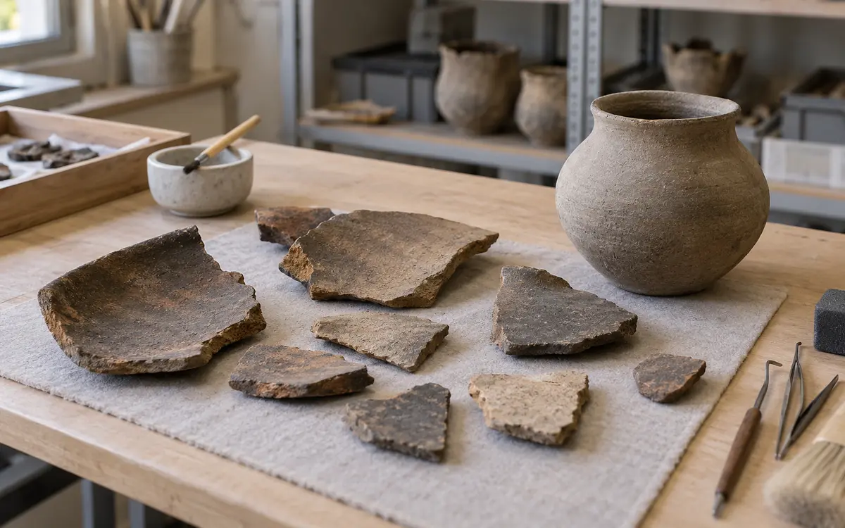 Pottery materials for archaeological comparison